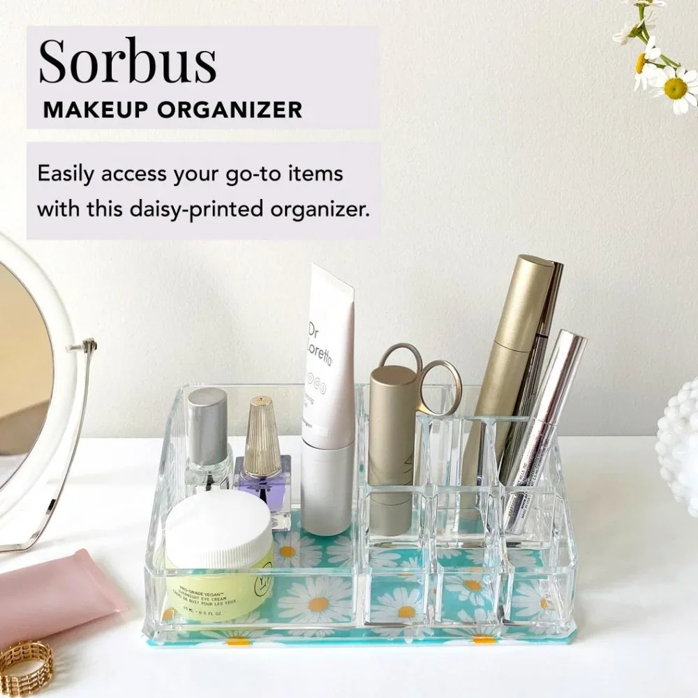 Sorbus Beauty 9 Slot Makeup Organizer NWT